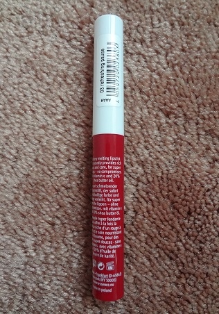 Essence Insta-Care Lipstick, 03 Refreshing Pause 2.JPG