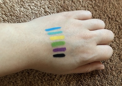 L.A. Girl Shockwave Eyeliner (Neon Collection) (試色合照).JPG