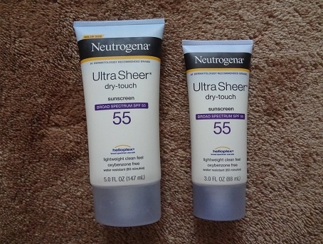 Neutrogena Ultra Sheer Dry-Touch Sunscreen SPF 55 (合照).JPG