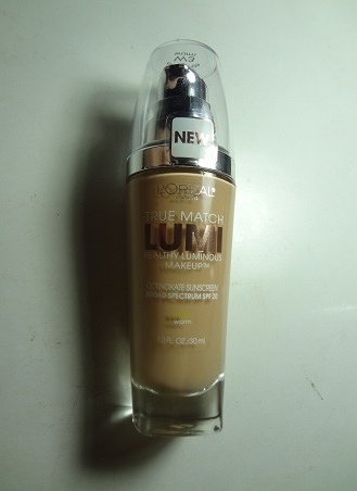 Loreal True Match Lumi Healthy Luminous Makeup Liquid Foundation SPF20, W3 Nude Beige 1.JPG