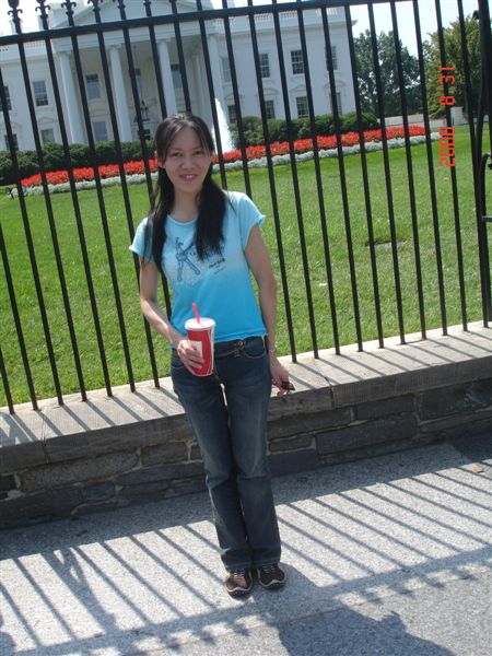 in front of the White House