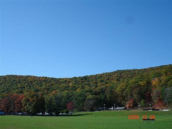 Bear Mountain under blue sky