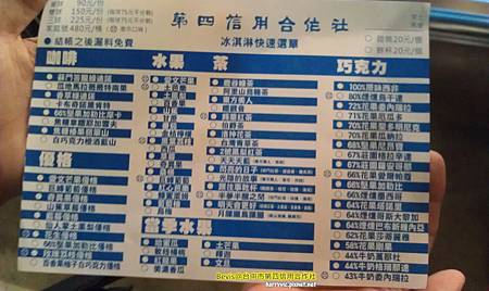 冰淇淋快選單 冰淇淋快選單