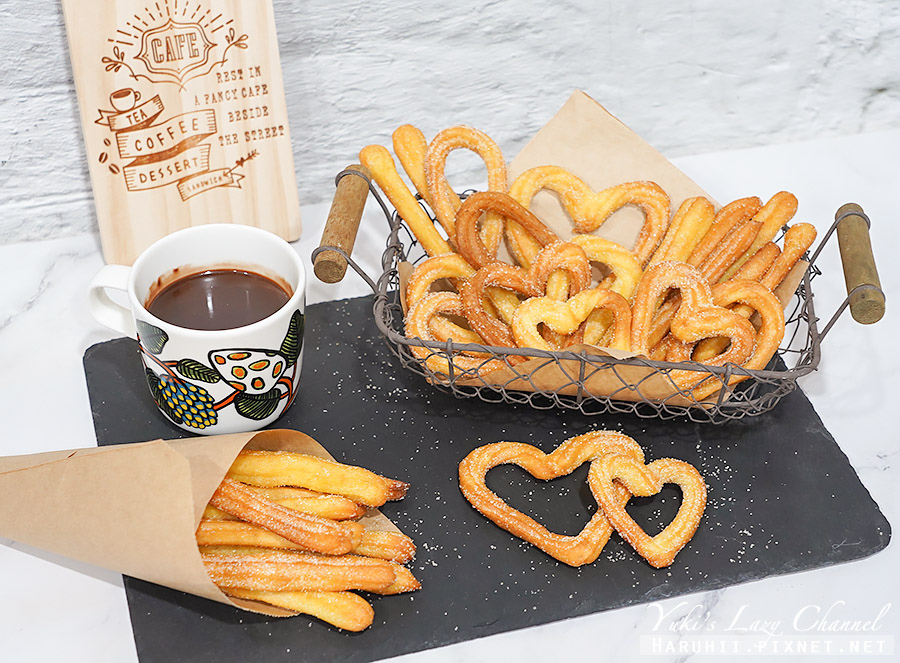 [食譜] 吉拿棒&熱巧克力：免油炸氣炸吉拿棒