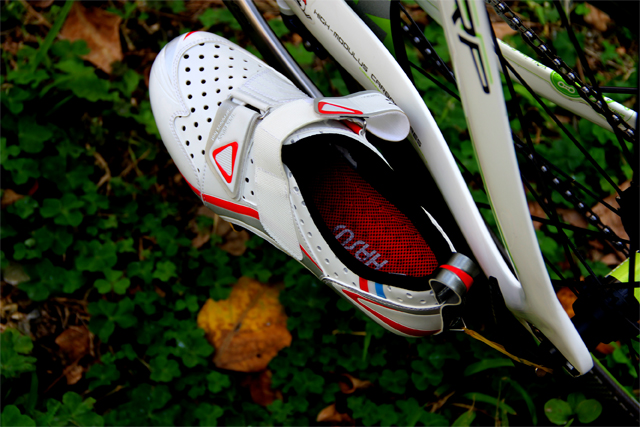 Hasus 專業三鐵自行車鞋 Traithlon HKC01 RED WHT 三鐵鞋二款色3