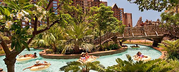 aulani-pool-area-girls-tubing-on-waikolohe-valley-lazy-river