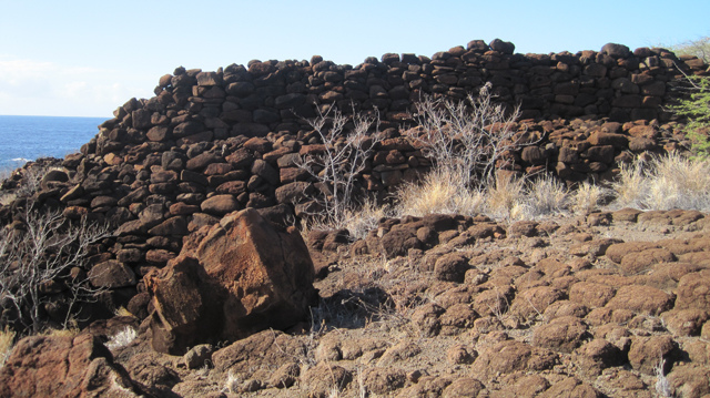 Heiau-walls