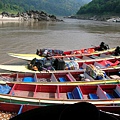 colourful speed boat