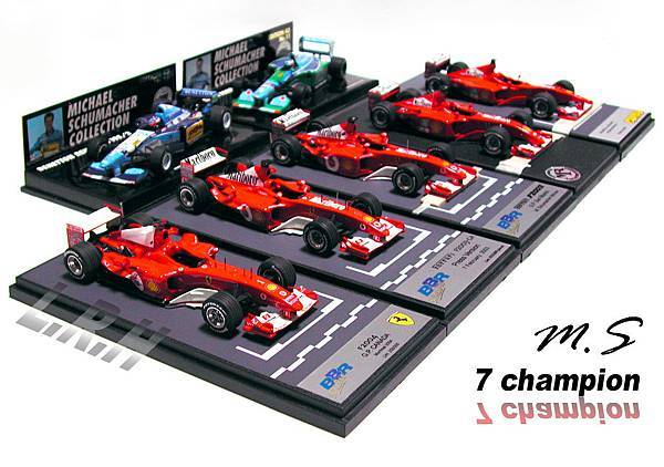 M.Schumacher 7 champion car 94.95.00.01.02.03.04 and ?