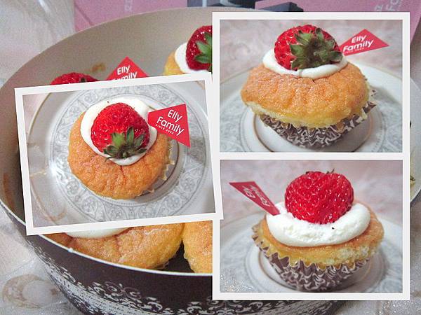 艾立蛋糕 草莓戚風蛋糕(牛奶內餡)