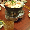 我跟小蔥點的北海道味噌鮭魚鍋，還有梅子沙瓦