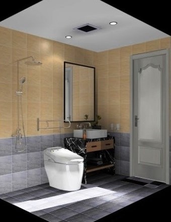 主臥浴室-3D圖