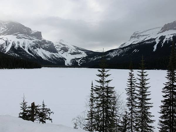 Emerald Lake in winter