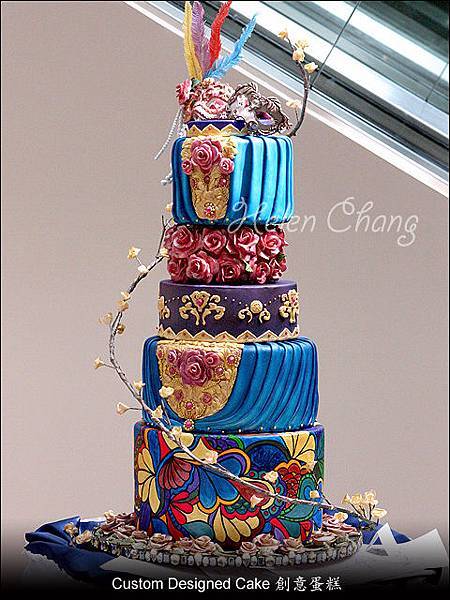 豪華化裝舞會結婚蛋糕 豪華化裝舞會結婚蛋糕
