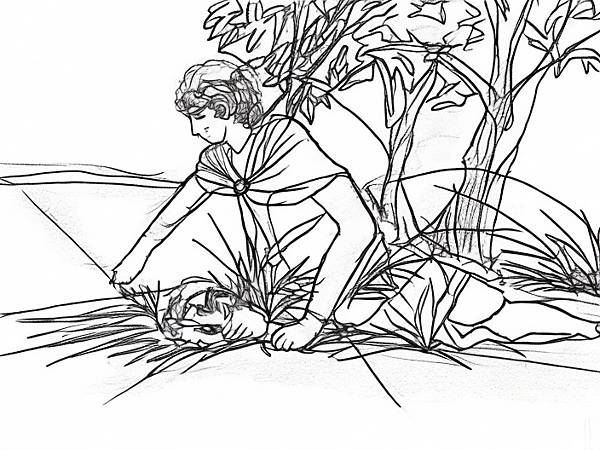 A_young_man_in_ancient_Greece_lays_down_on_the_road_with_a_Sa_0.jpg
