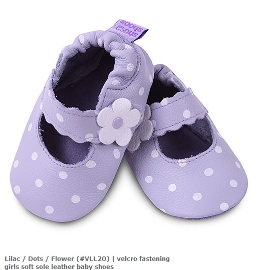Lilac  Dots  Flower (#VLL20)點點小花紫色微笑鞋