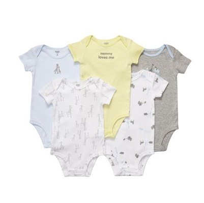 CTB024  short sleeve 5-pack bodysuits 6