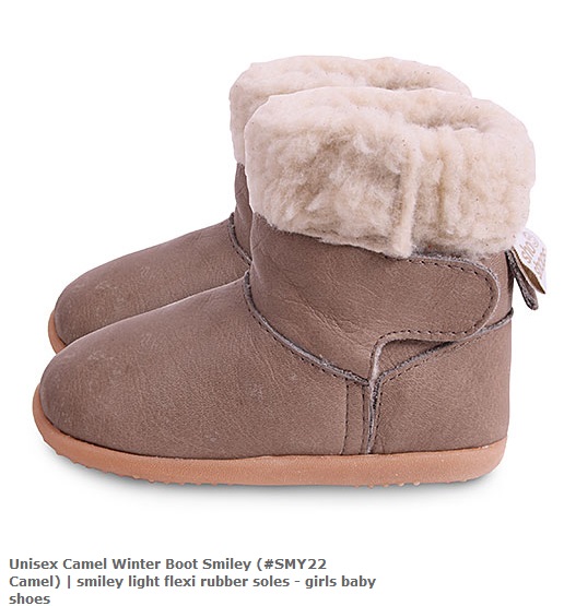 Unisex Camel Winter Boot Smiley (#SMY22 Camel)