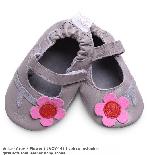 Velcro Grey Flower (#VGY44)