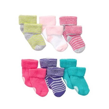 6-pack terry wardrobe socks