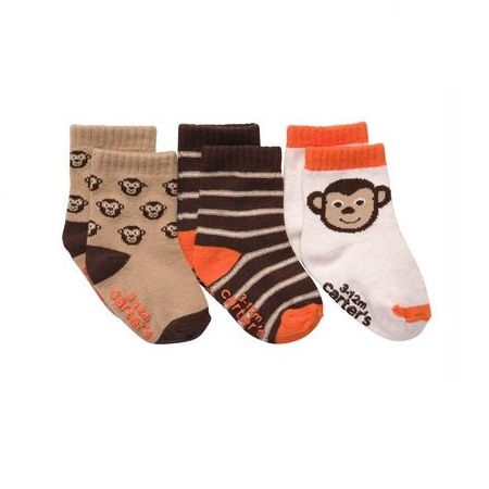 3-pack monkey socks