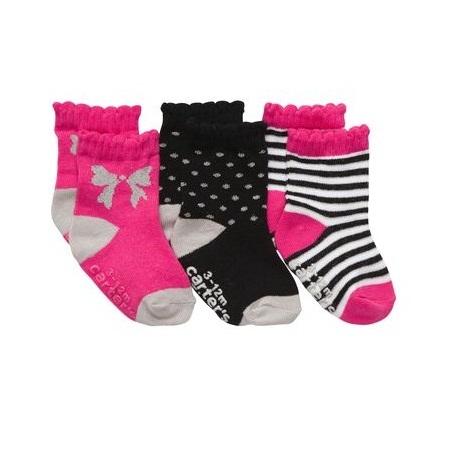 3-pack princess sparkle socks