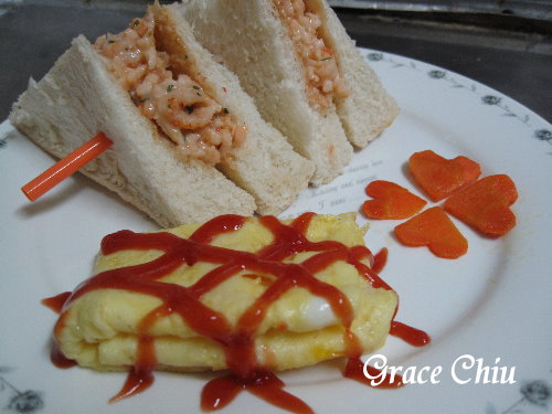 龍蝦沙拉三明治＆煎蛋包