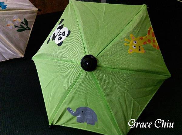 動物傘 熊貓 長頸鹿 大象 小傘彩繪 雨傘彩繪