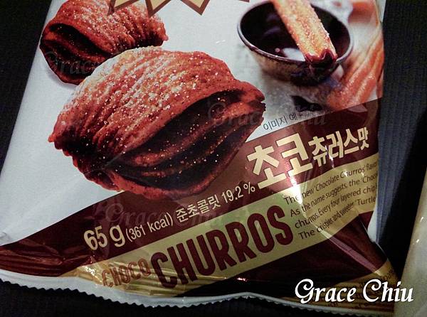 오리온 꼬북칩 초코츄러스맛 烏龜餅乾巧克力吉拿棒口味 CHOCO CHURROS