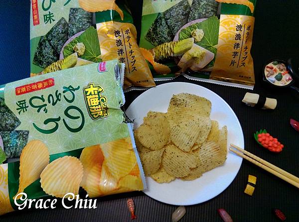 卡廸那波浪洋芋片 和風海苔山葵口味 聯華食品 追劇零食