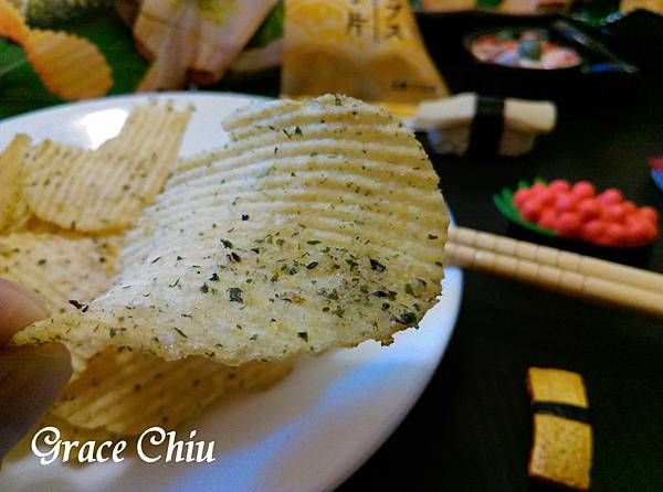 卡廸那波浪洋芋片 和風海苔山葵口味 追劇零食