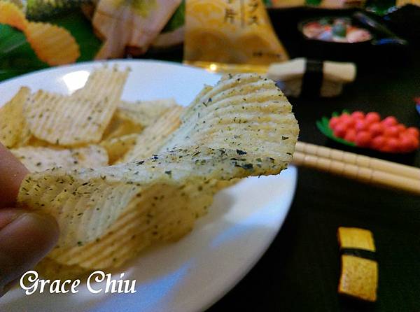 卡廸那波浪洋芋片 和風海苔山葵口味 追劇零食