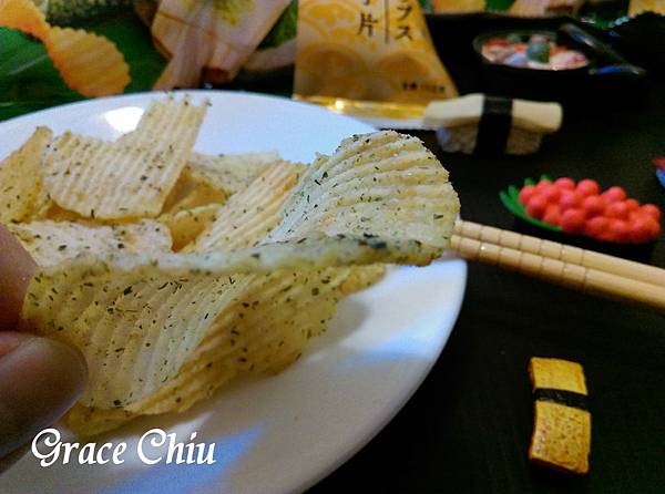 卡廸那波浪洋芋片 和風海苔山葵口味 追劇零食