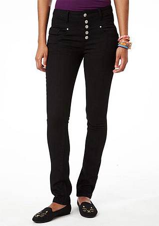 Skylar High-Rise Skinny Jeans in Black