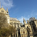 巴黎聖母院(Notre-Dame de Paris)的側面