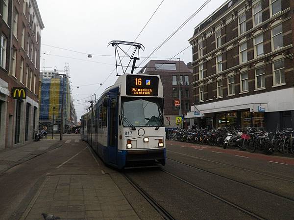 阿姆斯特丹Amsterdam的路面電車也是很繁忙
