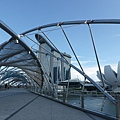 【遊】新加坡★螺旋橋The Helix Bridge。金沙購物廣場The Shopper at Marina Bay Sands★搭地鐵旅行。自助行程。自由行