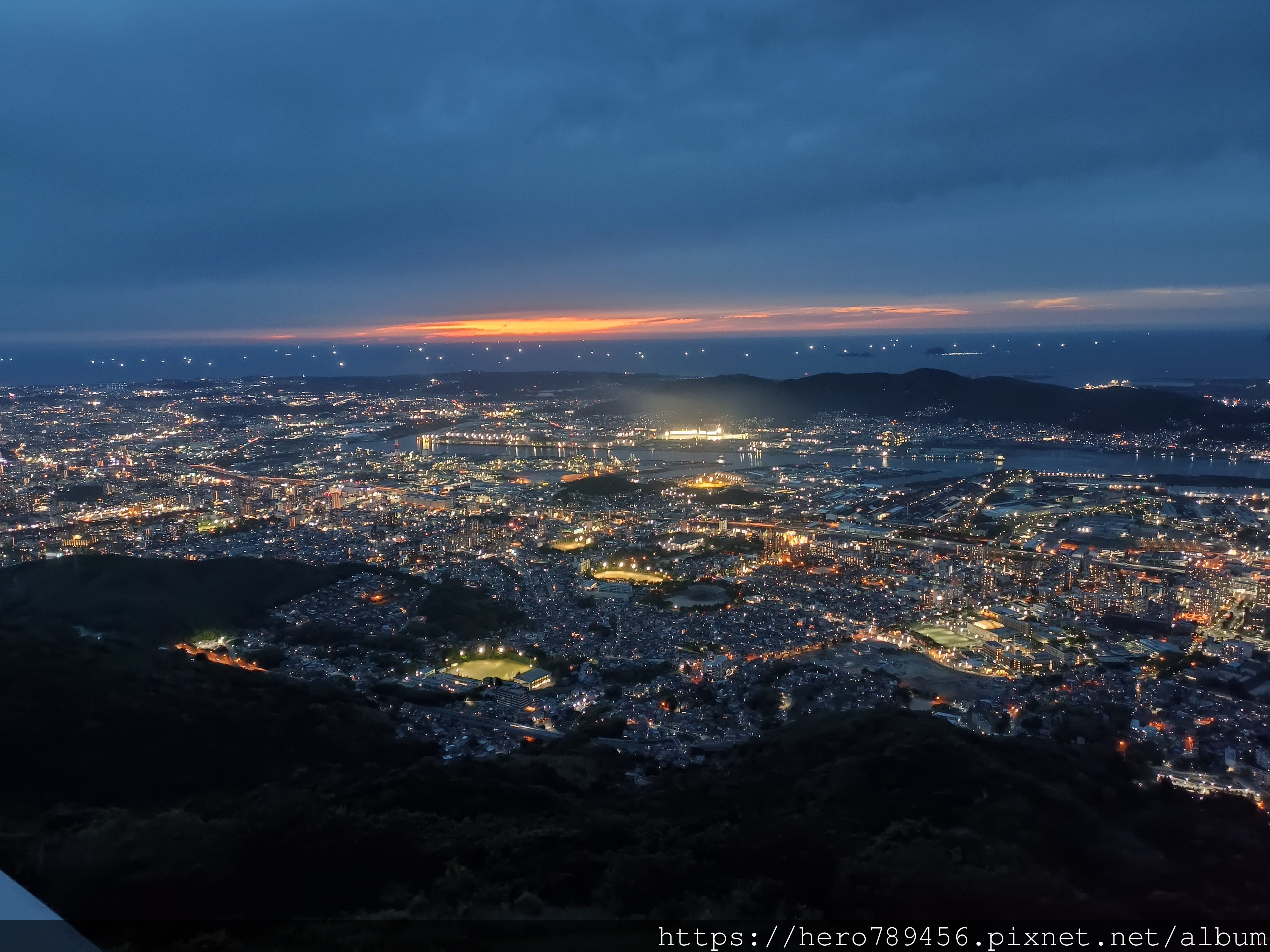 (日本八幡旅遊)皿倉山展望台，日本新三大夜景，百億夜景，天氣
