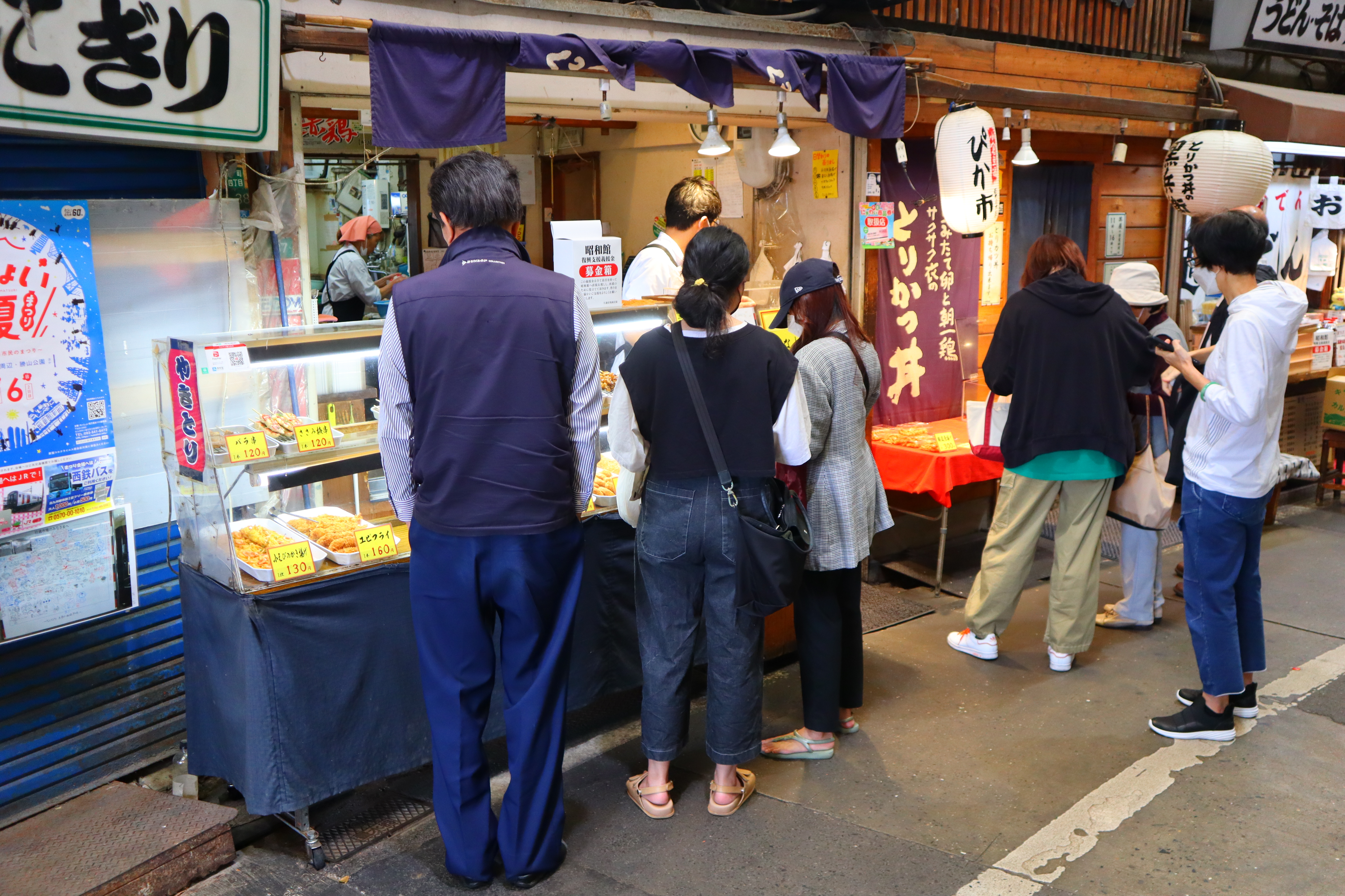(日本福岡小倉旅遊)旦過市場，有北九州廚房之稱，有著
