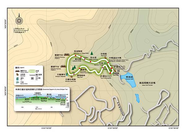 林美石磐步道map by台灣森林悠游網