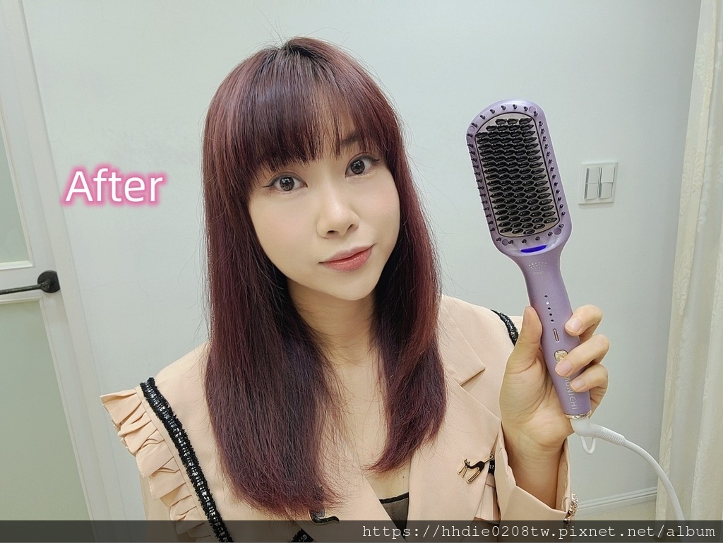 依諜美髪造型推薦直髪梳 (27).jpg 直捲兩用造型梳推薦MUNICHI 沐尼黑ION負離子溫控直髮梳|MCH陶瓷防燙梳齒、5檔溫控、恆溫護髮不燙手、30秒熱機梳整造型好幫手
