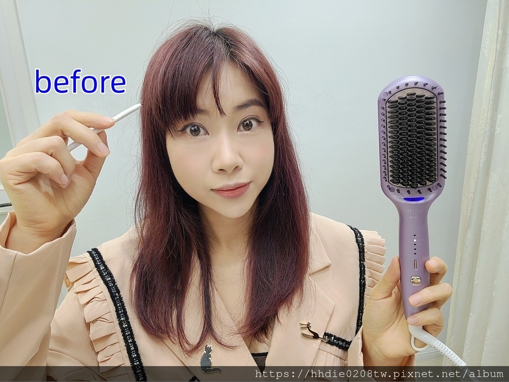 依諜美髪造型推薦直髪梳 (29).jpg 直捲兩用造型梳推薦MUNICHI 沐尼黑ION負離子溫控直髮梳|MCH陶瓷防燙梳齒、5檔溫控、恆溫護髮不燙手、30秒熱機梳整造型好幫手