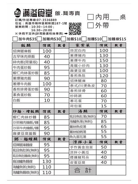 [高雄 楠梓區]滿溢食堂｜楠梓車站超好吃的大份量美食！必點腿