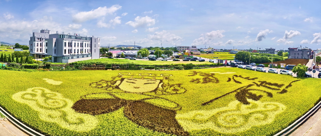 |苗栗|【苑裡鎮❤稻田彩繪觀景臺】 ㊙苗栗旅遊景點秘境