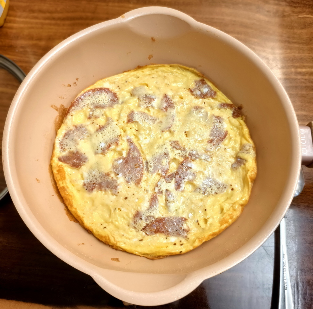 |吃貨食譜|【義式火腿蝦米起司烘蛋】