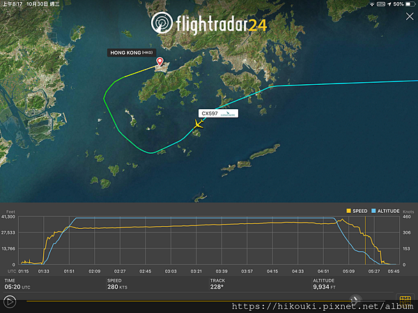 20191029  CX597  KIX-HKG