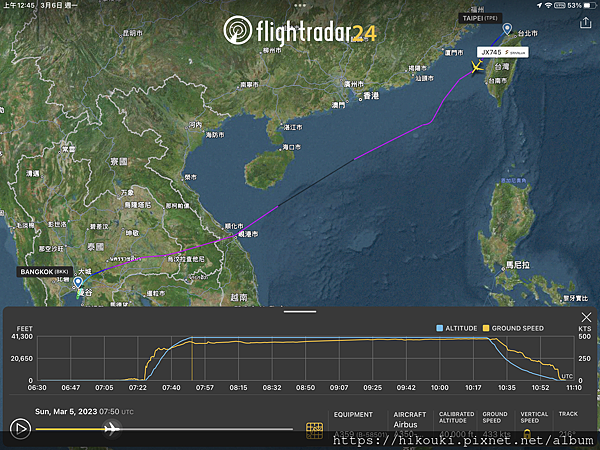 20230305  JX745  TPE-BKK