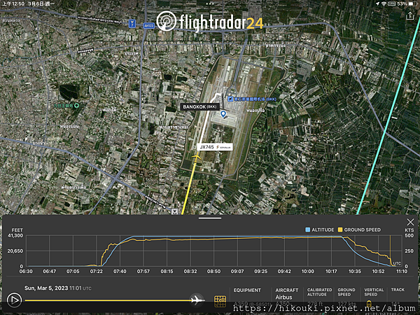 20230305  JX745  TPE-BKK