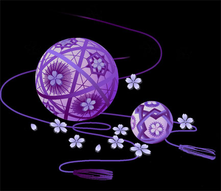 紫色的球