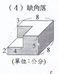 [小五]錯綜複雜的表面積計算(103.5.7)